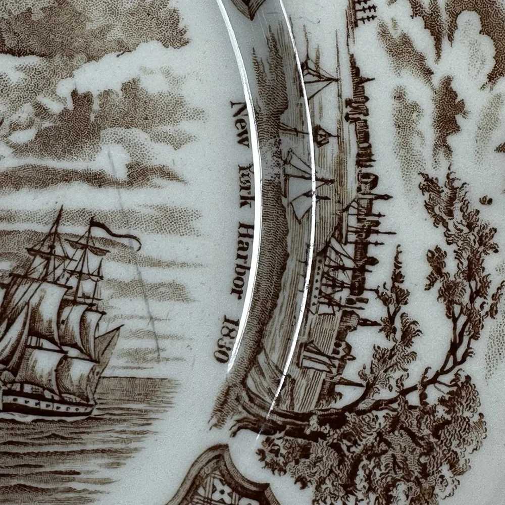 Alfred Meakin Collector Plate FAIR WINDS The Friendship of Salem‎ Vtg